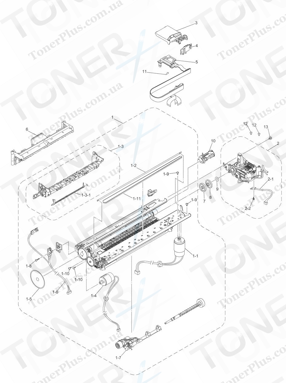 Группа запчастей для Brother MFC665CW/665CWE - ENGINE