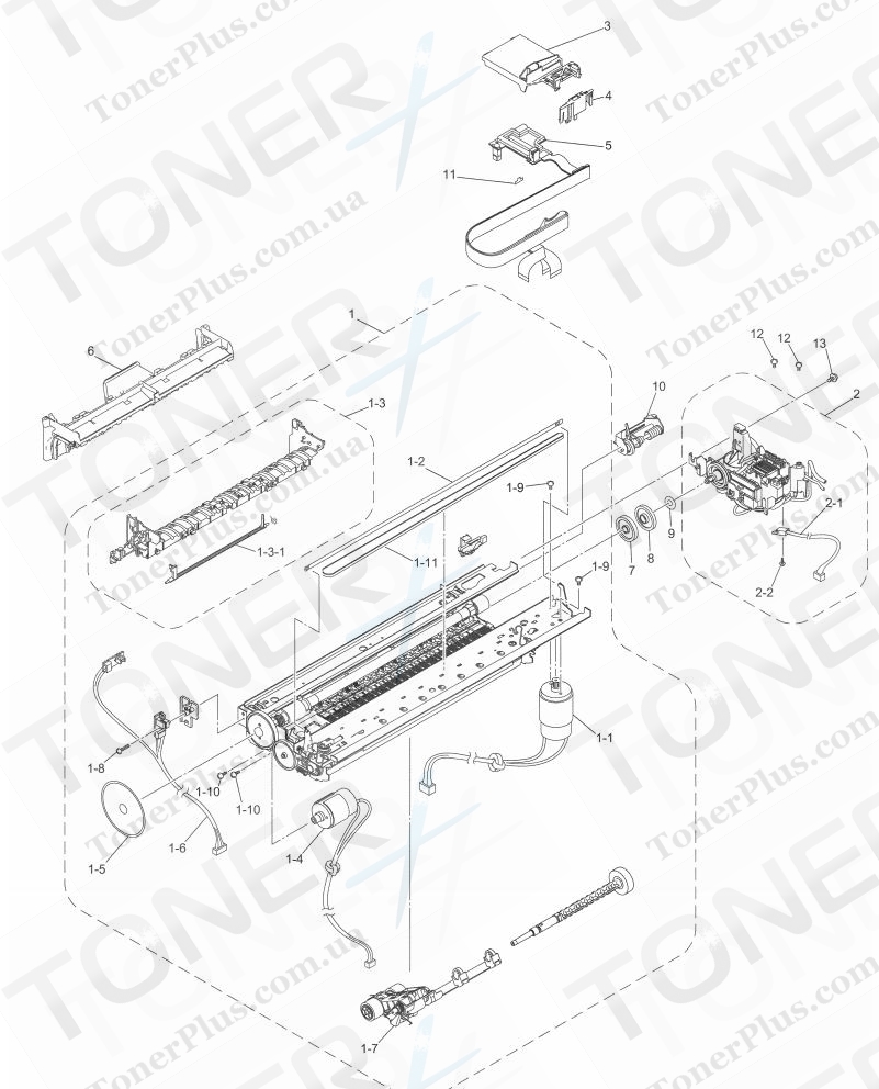 Группа запчастей для Brother DCP350C - ENGINE