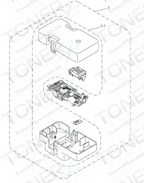 Группа запчастей для Brother DCP153C - HEAD