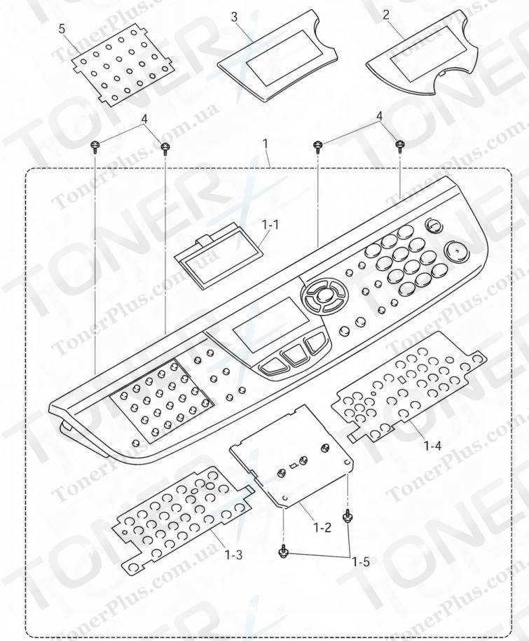Группа запчастей для Brother MFC8820D/8820DN - PANEL