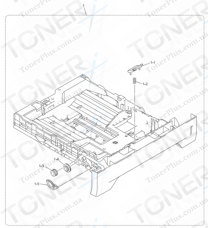Группа запчастей для Brother DCP8070D - PAPER TRAY
