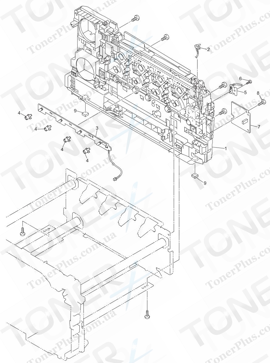 Группа запчастей для Brother MFC9010CN - FRAME R UNIT
