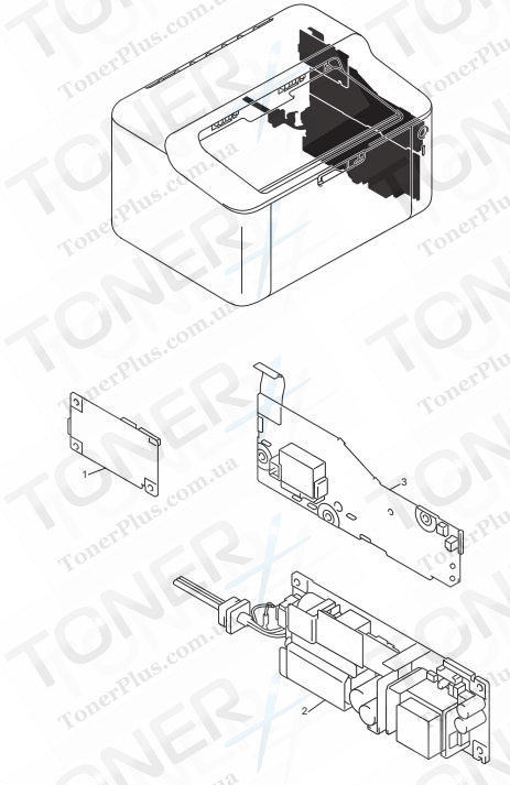 Группа запчастей для Brother HL1110/1111/1112/1118 - PCB