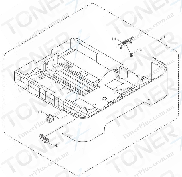 Группа запчастей для Brother HL2250DN - PAPER CASSETTE