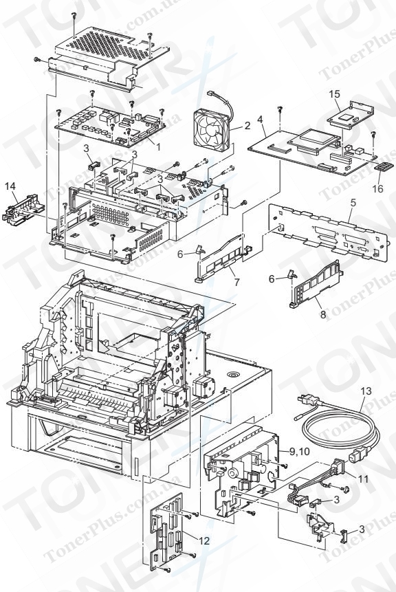 Группа запчастей для Brother HL4000CN - ELECTRICAL