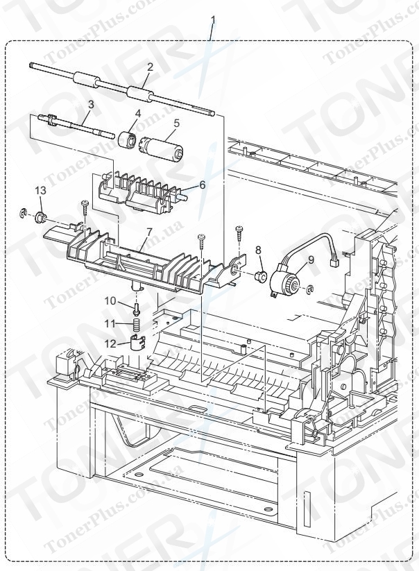 Группа запчастей для Brother HL4200CN - HOUSING ASSY RETARD