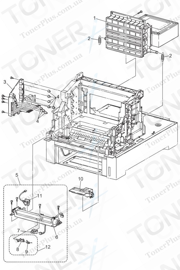 Группа запчастей для Brother HL4200CN - SCANNER