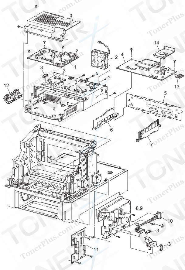Группа запчастей для Brother HL4200CN - ELECTRICAL
