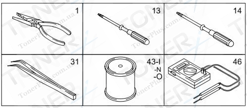 Группа запчастей для Brother HL720/730/730Plus - ADJUSTING TOOL KIT