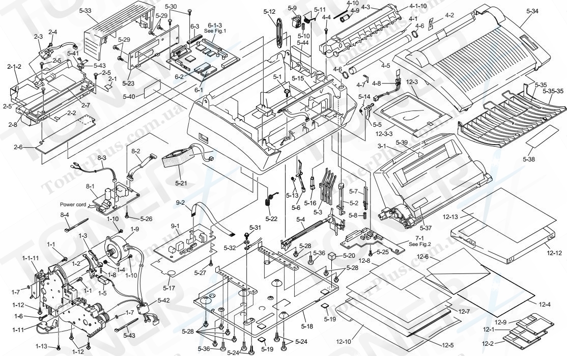 Группа запчастей для Brother HL760 - LOW-VOLTAGE POWER SUPPLY UNIT