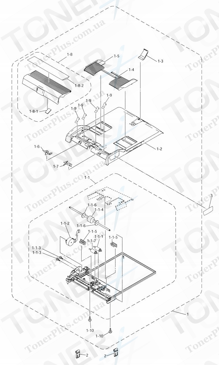 Группа запчастей для Brother MFC425CN - ADF
