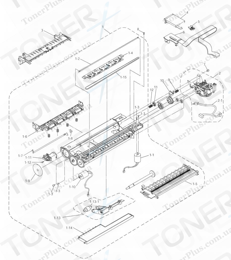 Группа запчастей для Brother DCP315CN - ENGINE