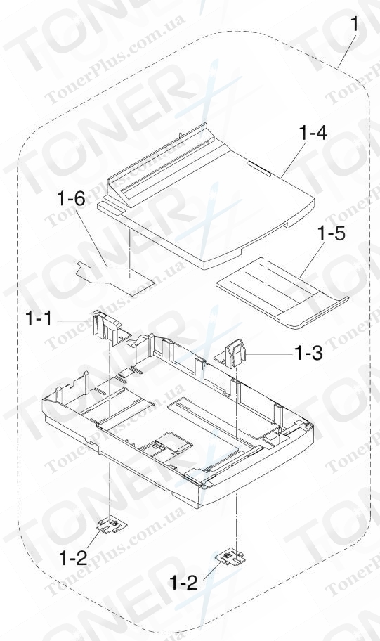 Группа запчастей для Brother MFC860 - PAPER CASSETTE