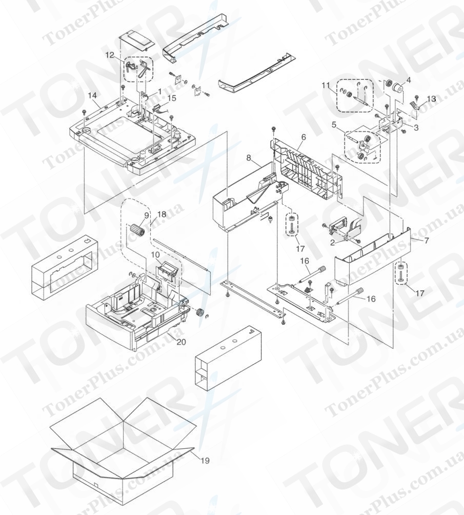 Группа запчастей для Brother MFC9420CN - LOWER FEEDER