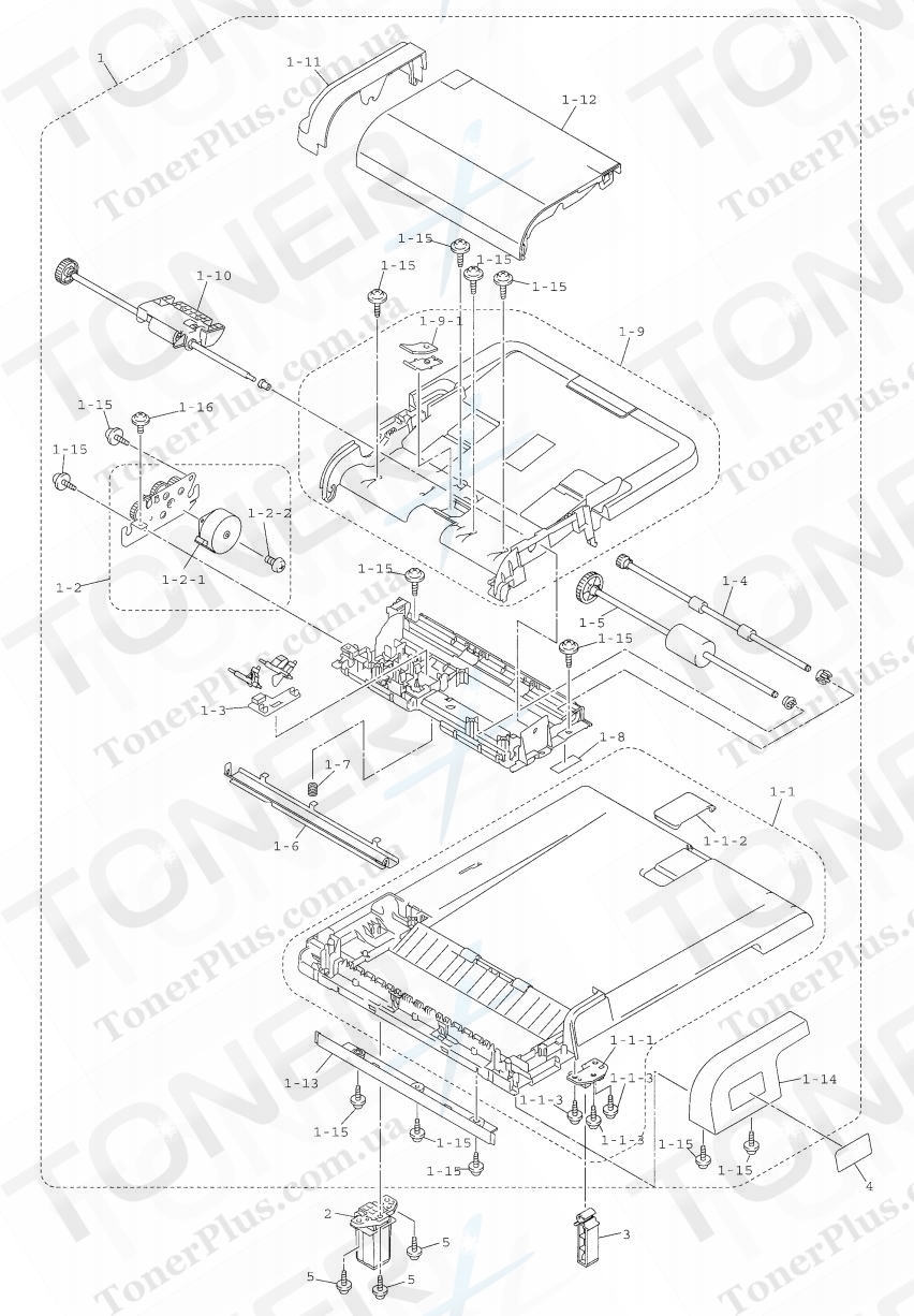 Группа запчастей для Brother MFC9440CN - ADF