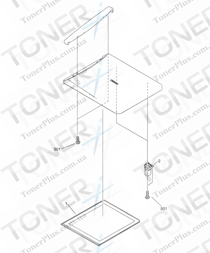 Каталог запчастей для Canon iR1022 - COPYBOARD COVER ASSEMBLY