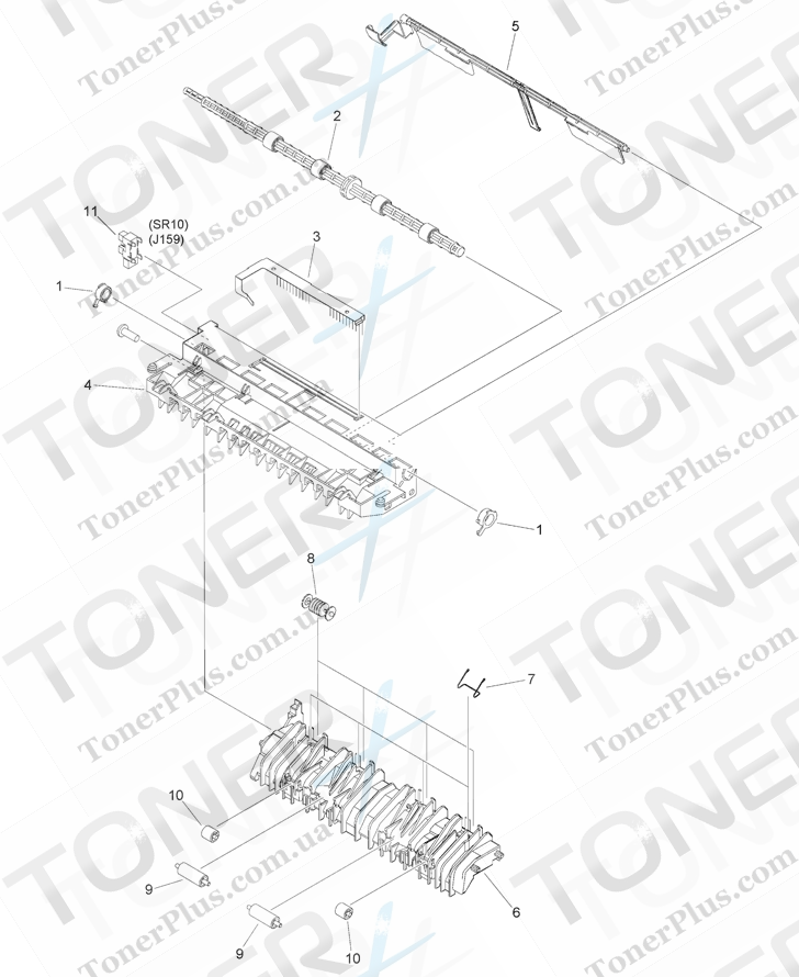 Каталог запчастей для Canon iR1435iF - 350 PAPER DELIVERY ASSEMBLY