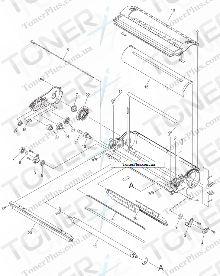 Каталог запчастей для Canon iR2022i - 640 DEVELOPING ASSEMBLY