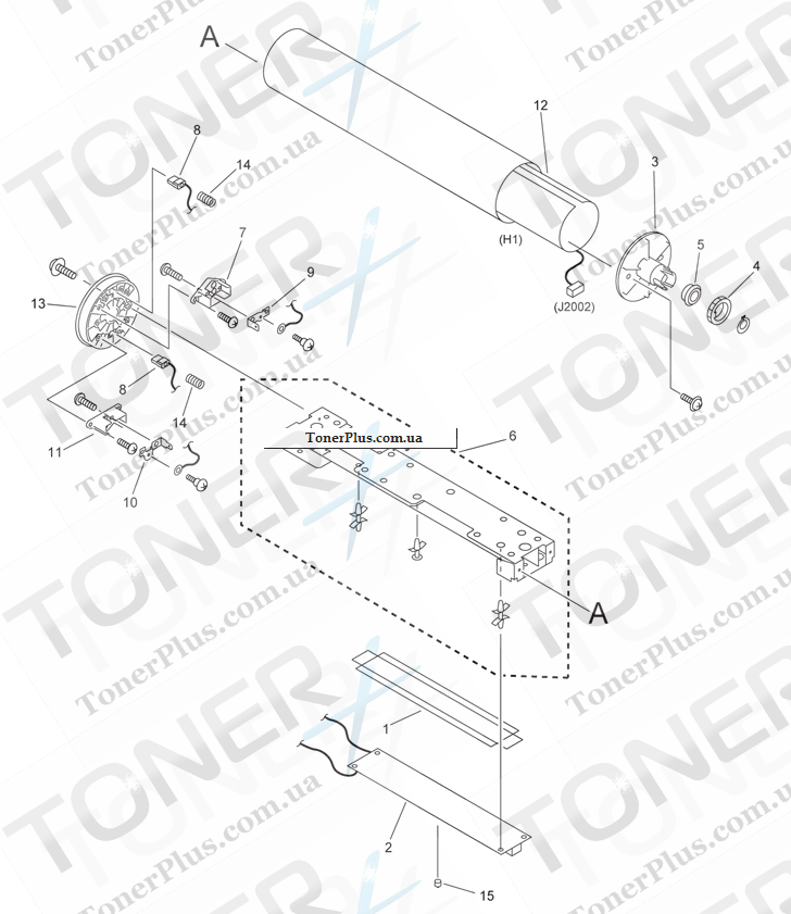 Каталог запчастей для Canon iR5065N - 510 PHOTO-SENSITIVE DRUM ASSEMBLY