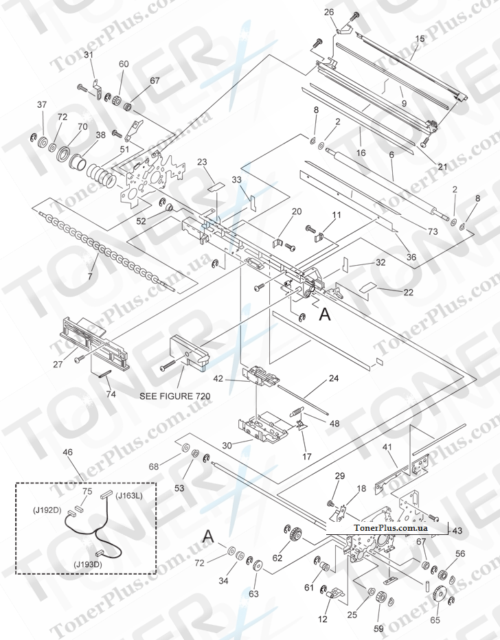 Каталог запчастей для Canon iR5065N - 710 AP KIT ASSEMBLY