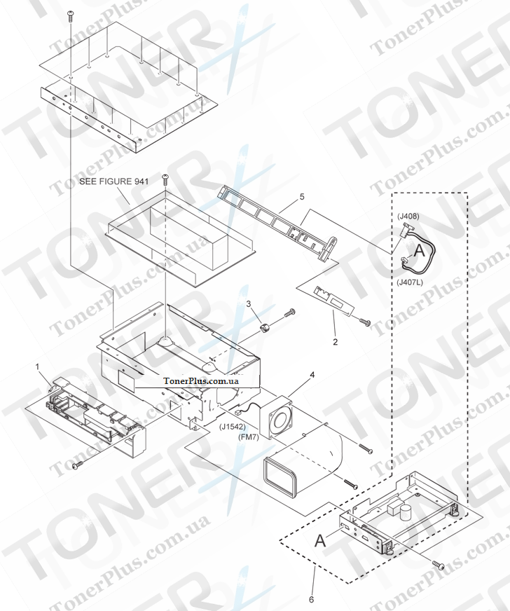 Каталог запчастей для Canon iR5055N - 940 IH POWER/POTENTIAL SENSOR PCB ASSEMBLY