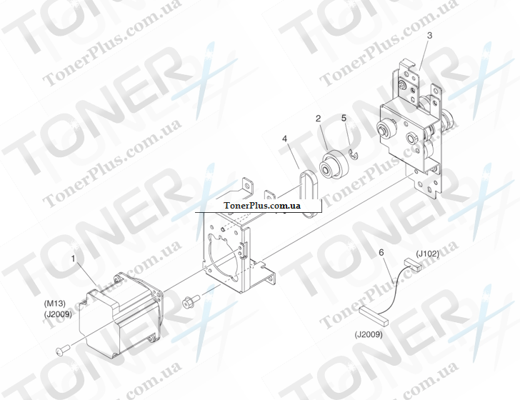 Каталог запчастей для Canon iR Advance 6055i - 280 DELIVERY REVERSE DRIVE ASSY