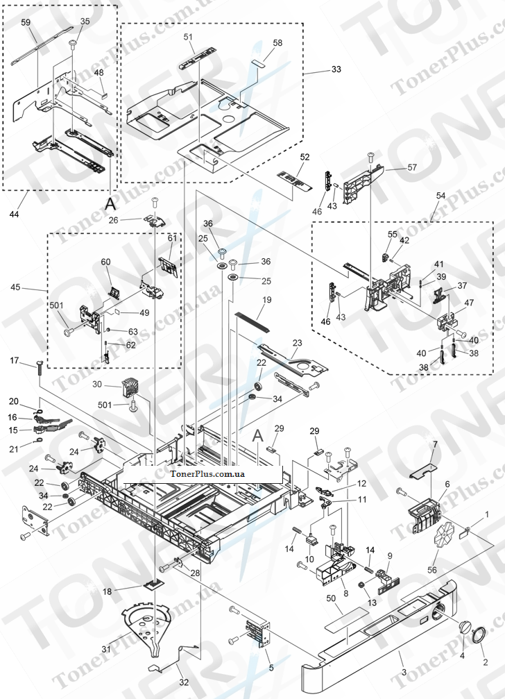 Каталог запчастей для Canon iR Advance C5035i - 300 CASSETTE ASSEMBLY