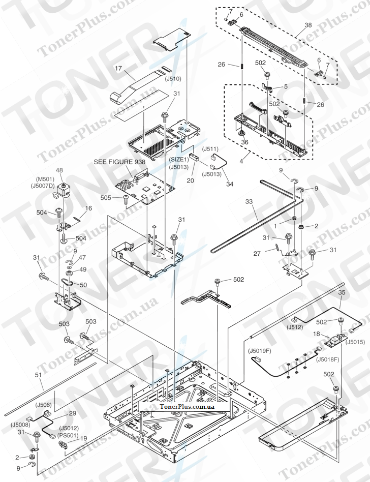 Каталог запчастей для Canon iRC3080 - 400 READER ASSEMBLY 2