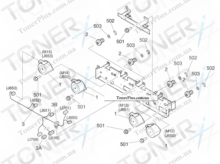 Каталог запчастей для Canon iRC3200 - 270 DEVELOPING DRIVE ASSEMBLY