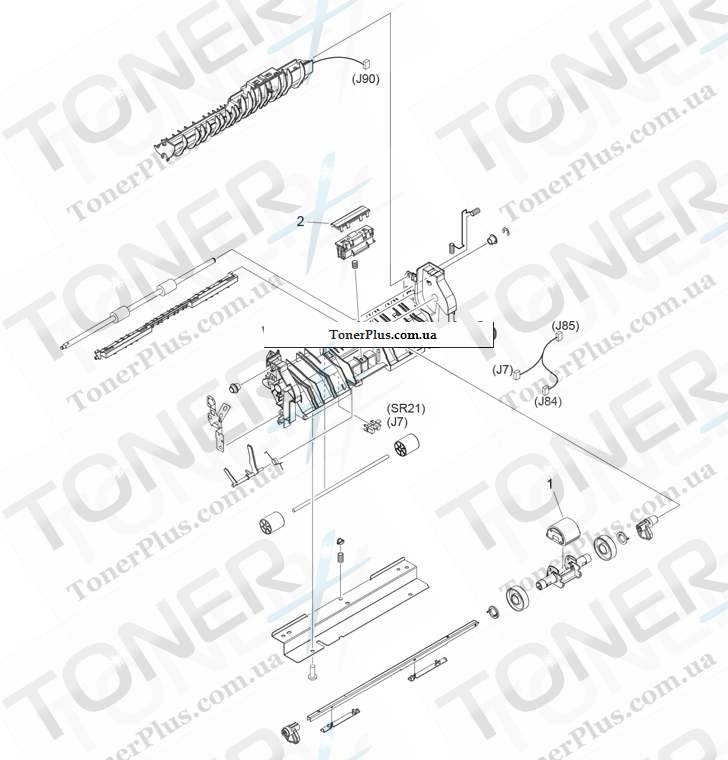 Каталог запчастей для Canon LBP5480 - 311 MULTI-PURPOSE PICK-UP ASSY