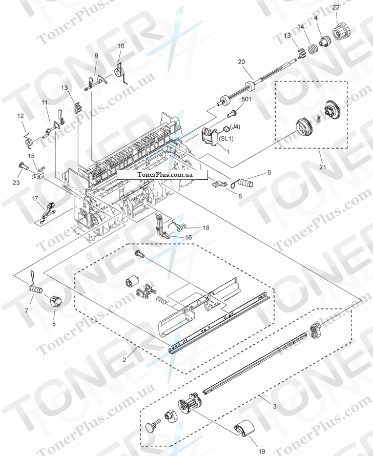 Каталог запчастей для Canon MF4010 - 310 PAPER PICK-UP ASSY