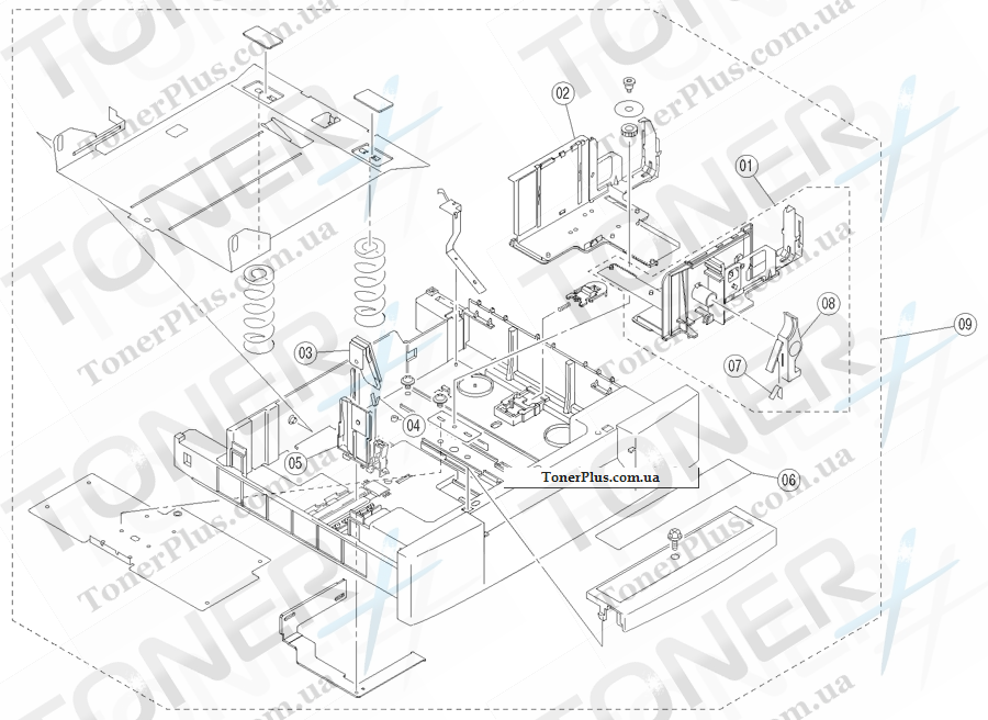 Каталог запчастей для Epson Aculaser C2000 - Main Unit 13