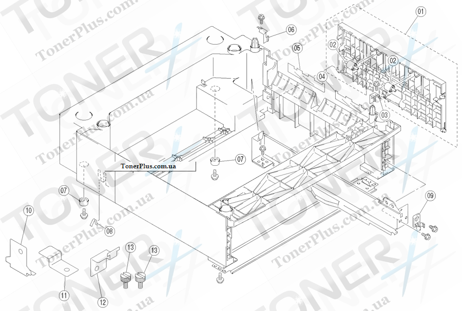 Каталог запчастей для Epson Aculaser C2000 - 500 Sheet Paper Cassette Unit 1