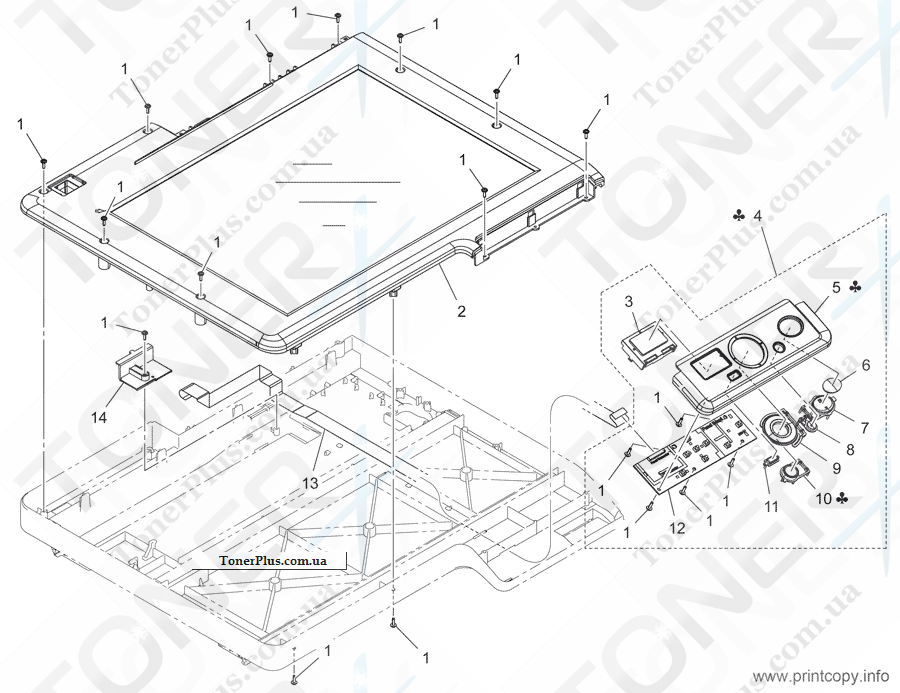 Каталог запчастей для Konica-Minolta bizhub 7718 - IR SECTION 2