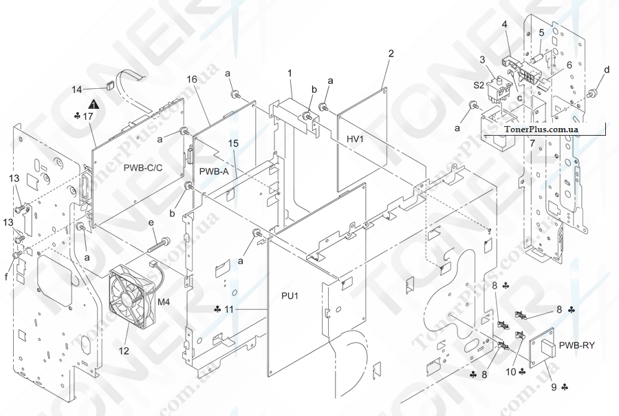 Каталог запчастей для Konica-Minolta bizhub 180 - ELECTRICAL COMPONENTS