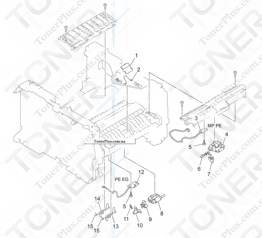 Каталог запчастей для Konica-Minolta bizhub 20P - PAPER FEED TRAY SECTION 2