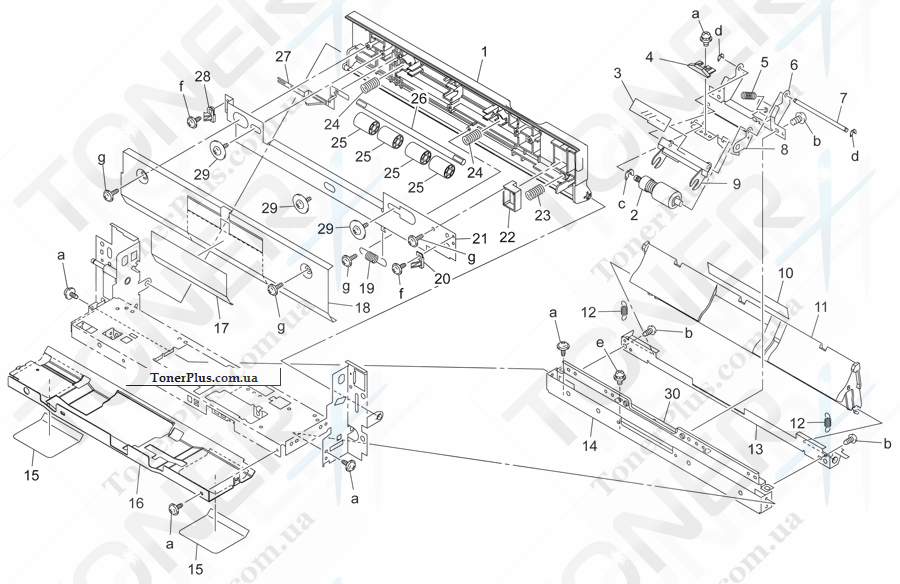 Каталог запчастей для Konica-Minolta bizhub 250 - PAPER TAKE-UP SECTION 4