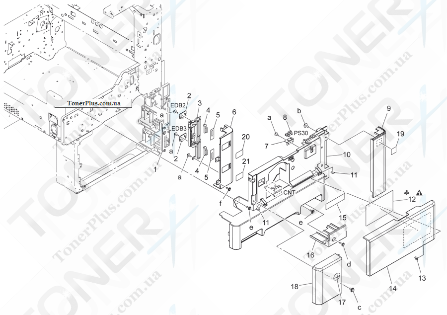 Каталог запчастей для Konica-Minolta bizhub 42 - EXTERNAL PARTS