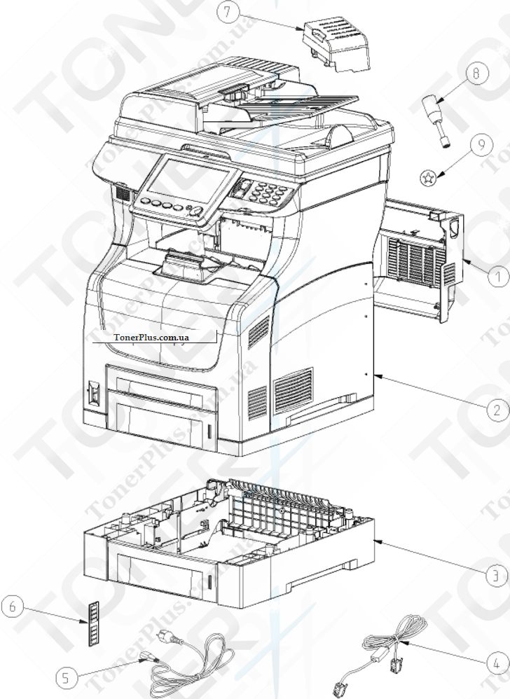 Каталог запчастей для Konica-Minolta bizhub 43 - Figure 1