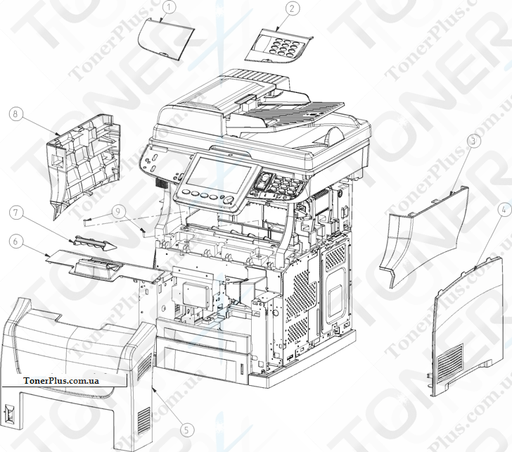 Каталог запчастей для Konica-Minolta bizhub 43 - Figure 2