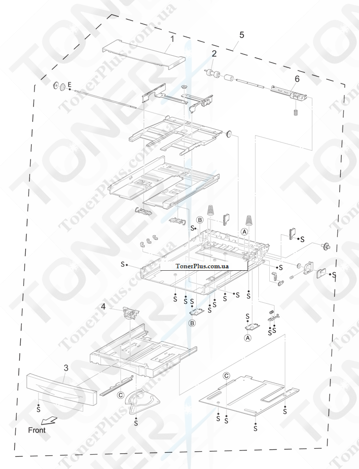 Каталог запчастей для Konica-Minolta bizhub 43 - Figure 25