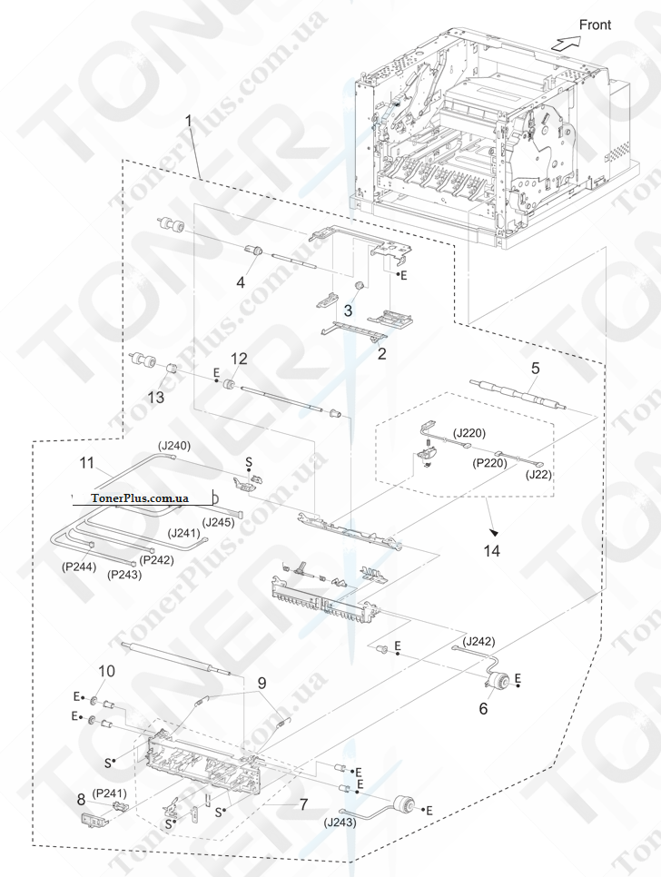 Каталог запчастей для Konica-Minolta bizhub 43 - Figure 27