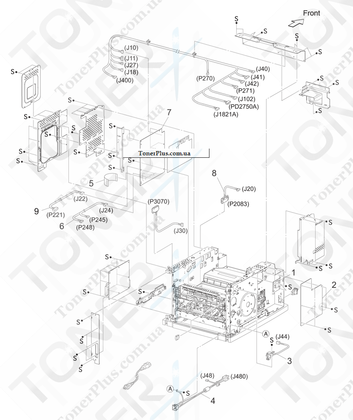 Каталог запчастей для Konica-Minolta bizhub 43 - Figure 33