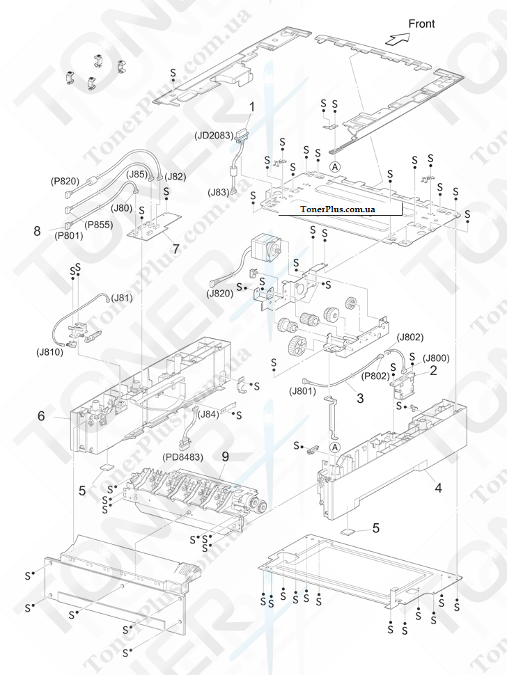 Каталог запчастей для Konica-Minolta bizhub 43 - Figure 34