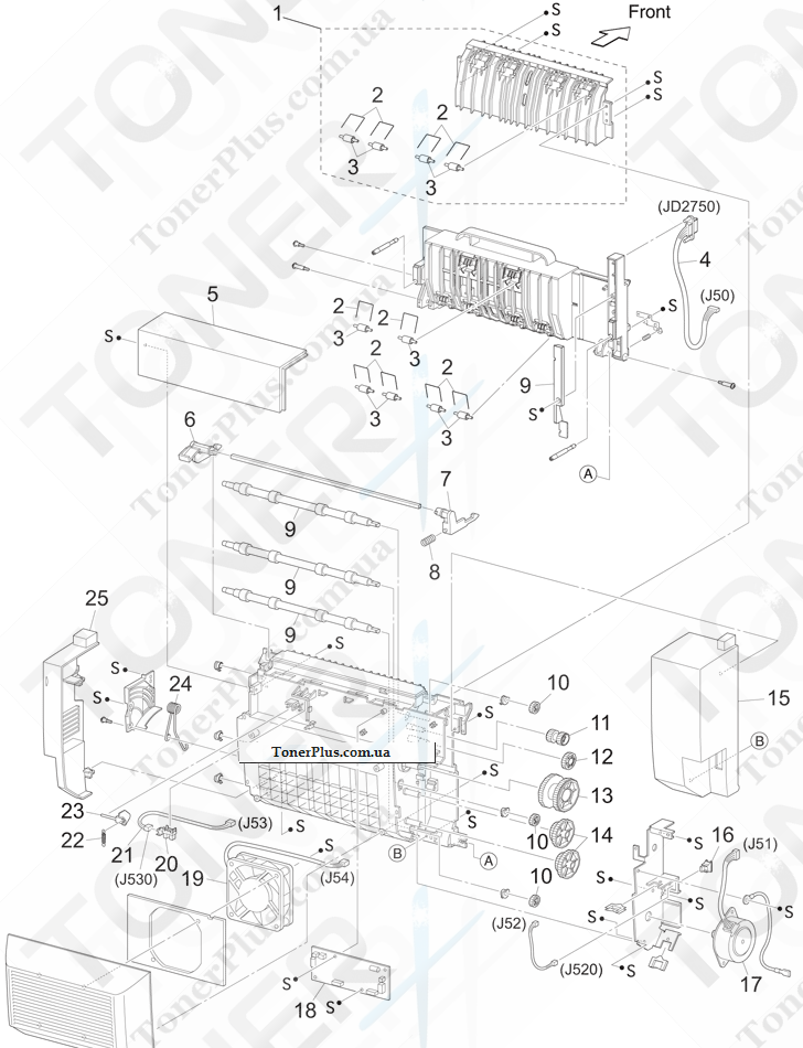 Каталог запчастей для Konica-Minolta bizhub 43 - Figure 35