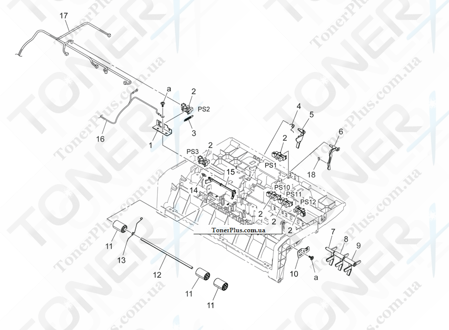 Каталог запчастей для Konica-Minolta bizhub 454e - PAPER TAKE-UP SECTION 2
