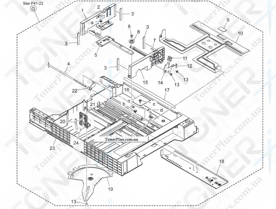 Каталог запчастей для Konica-Minolta bizhub 454e - 2ND CASSETTE SECTION 2