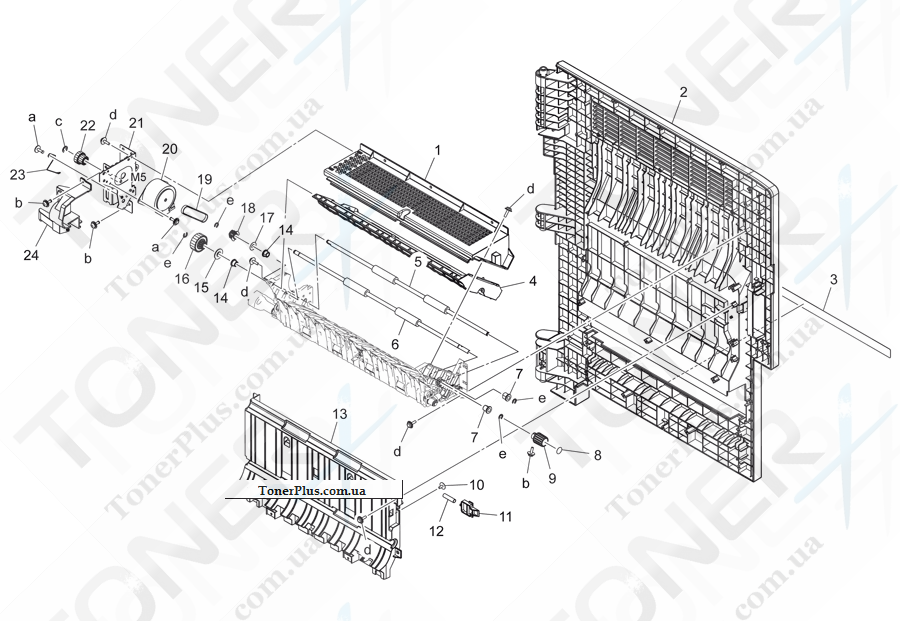Каталог запчастей для Konica-Minolta bizhub 454e - REVERSAL UNIT