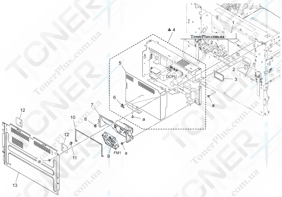 Каталог запчастей для Konica-Minolta bizhub 454e - MAIN POWER SUPPLY SECTION