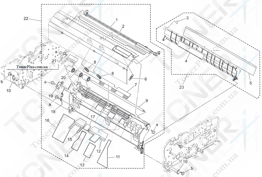 Каталог запчастей для Konica-Minolta bizhub 552 - ADF CONVEYANCE SECTION 3
